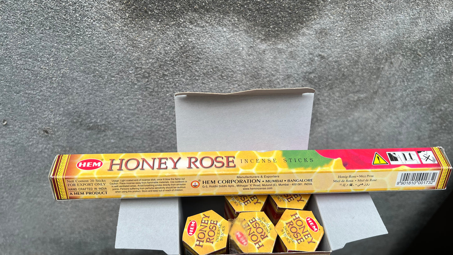 Honey Rose Incense Sticks
